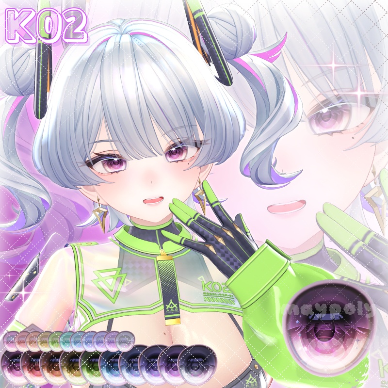 【イチゴ追加】✨💎𝐆𝐄𝐌 Eye Texture【39アバター】【メルヴィ追加】