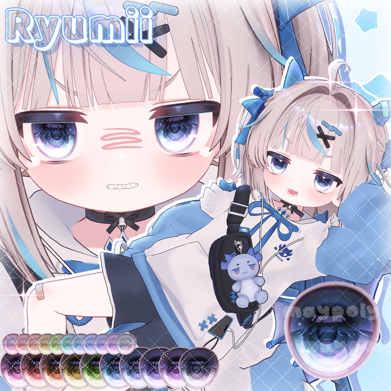 【リュミィ追加】✨💎𝐆𝐄𝐌 Eye Texture【29アバター】