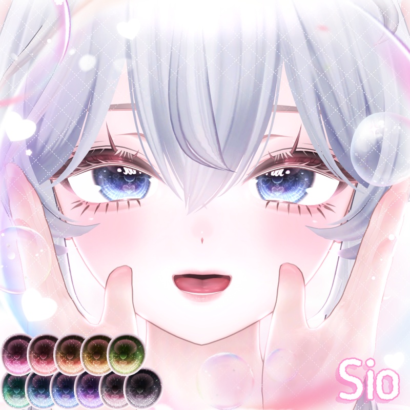 【輝夜追加】🫧ぽろぽろ Eye Texture💧【24アバター】