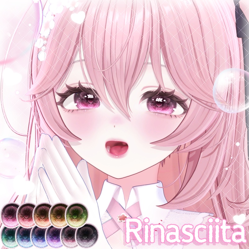 【輝夜追加】🫧ぽろぽろ Eye Texture💧【24アバター】