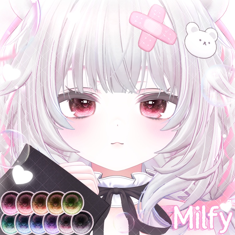 【輝夜追加】🫧ぽろぽろ Eye Texture💧【24アバター】