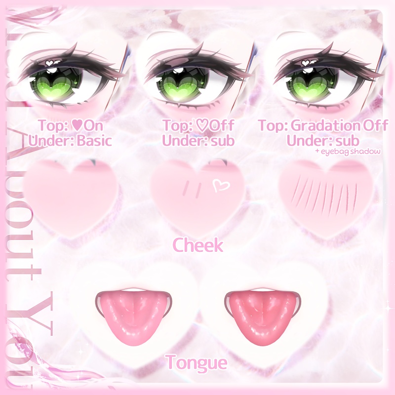 【5アバター】🩷M.A.Y Makeup+Eye+Bodyblusher
