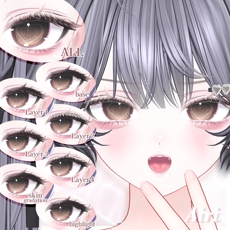 【SALE】【6アバター】🌹Ranunculus Makeup+Eye+Bodyblusher