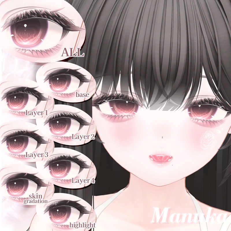 【SALE】【6アバター】🌹Ranunculus Makeup+Eye+Bodyblusher