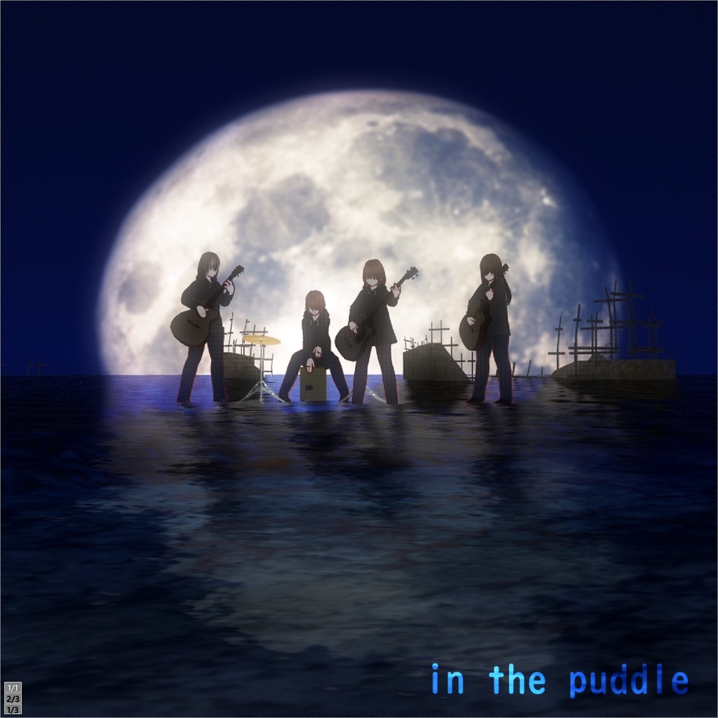 in the puddle