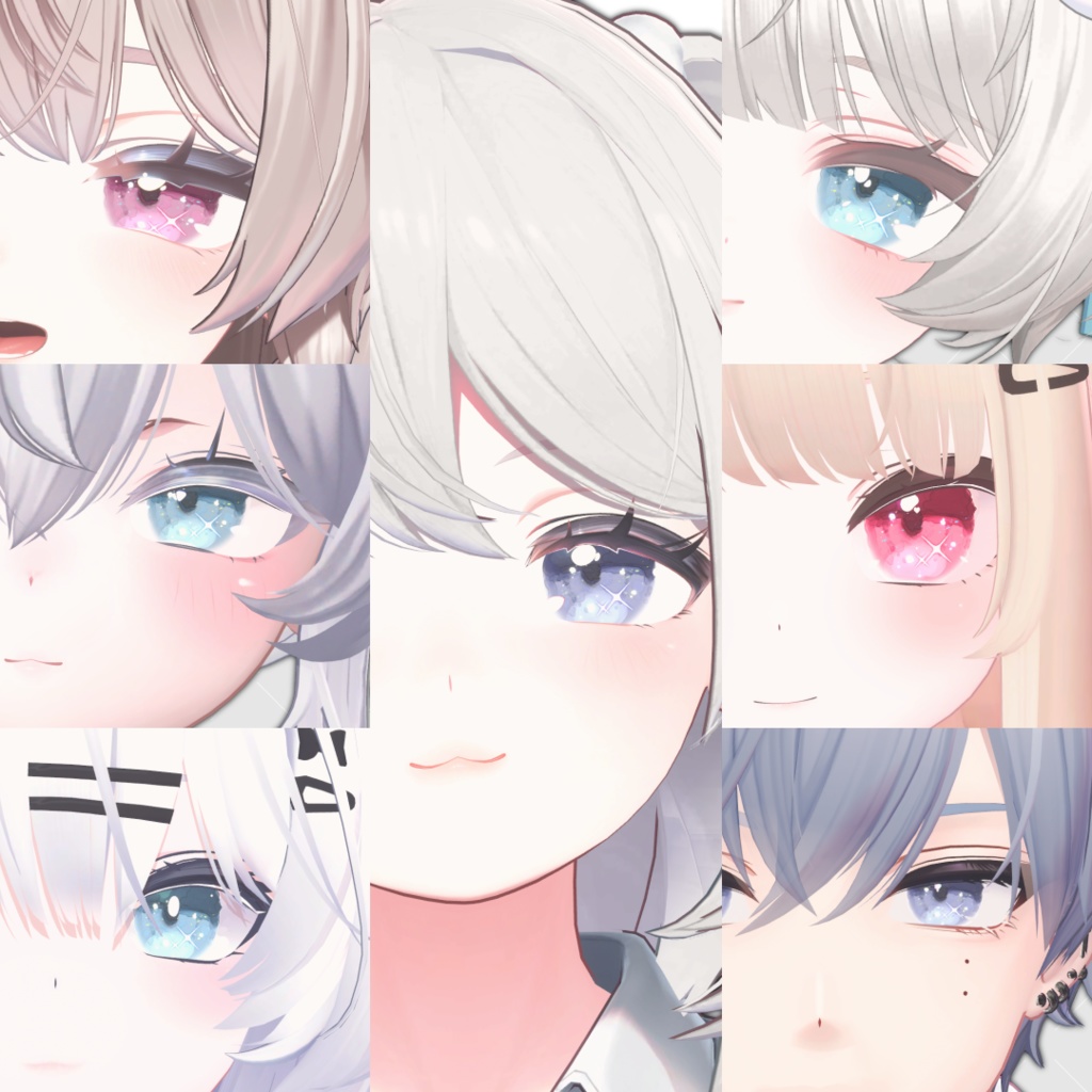 【7アバター対応】彩霞 eye texture