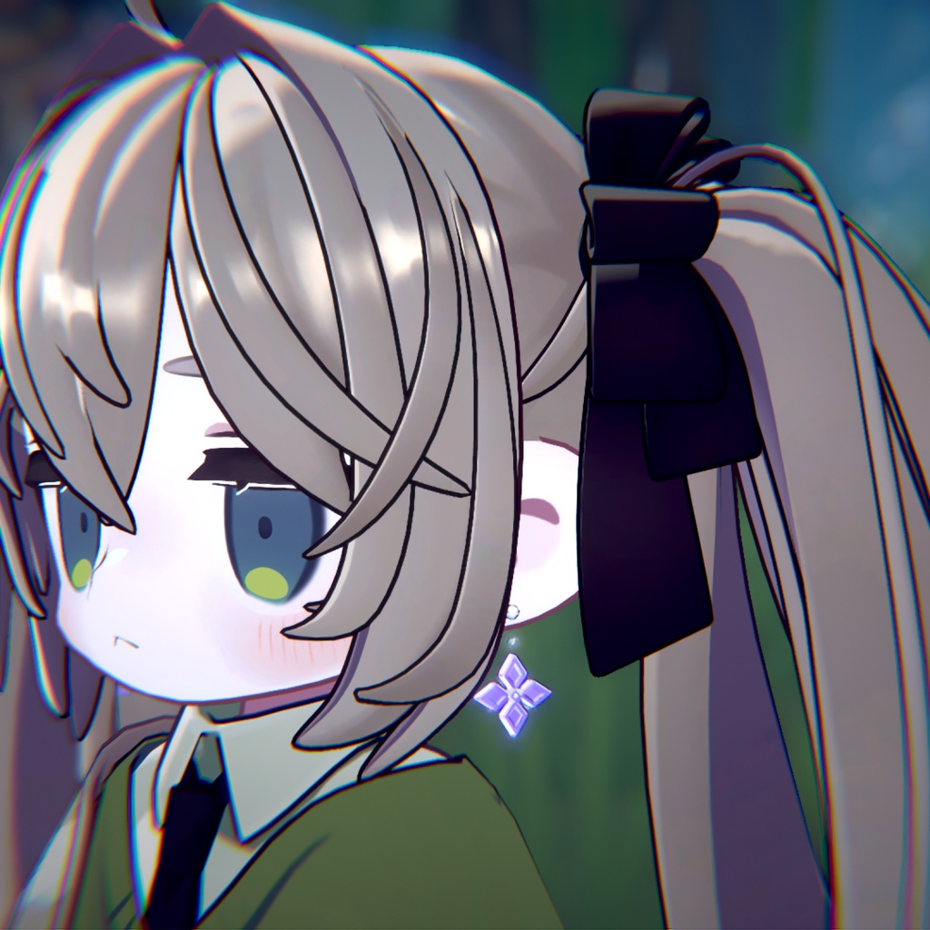 紫陽花ピアス【キプフェル対応】