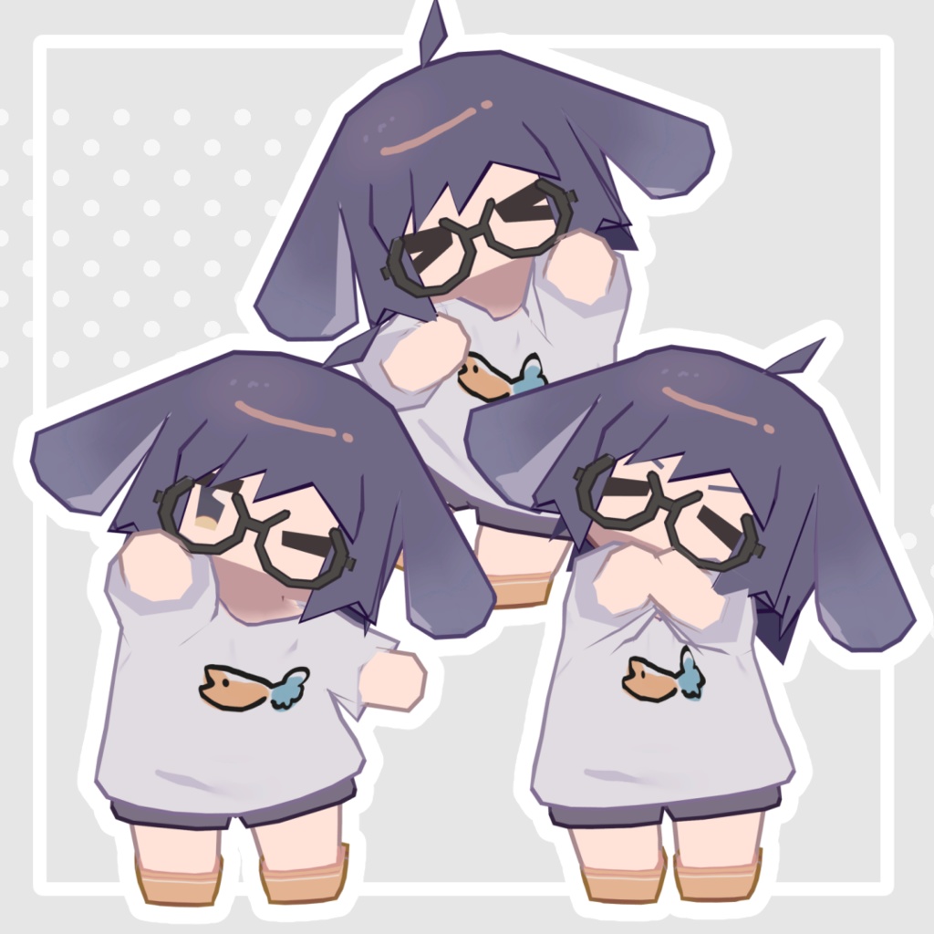 #ちびさき chibisaki / 二次創作3Dモデル