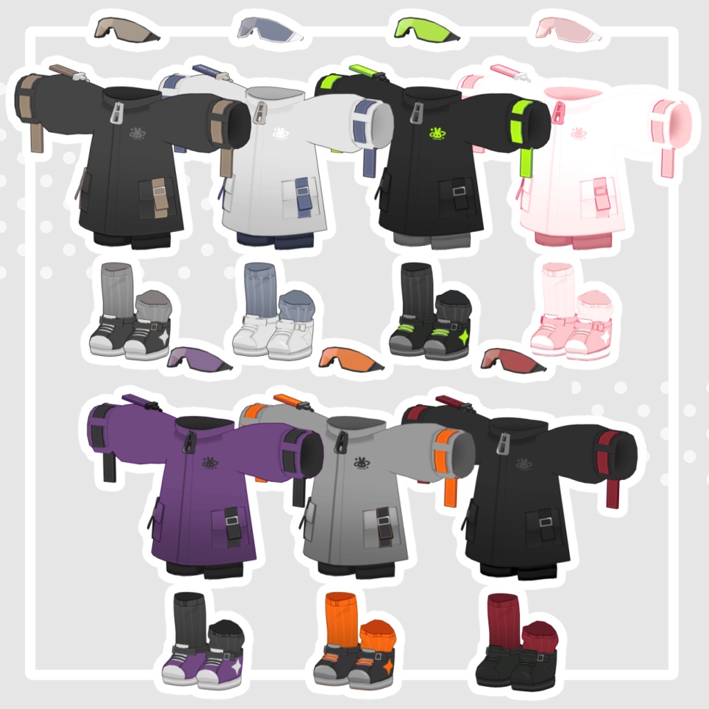 ゆったりルーズクラップ【8アバター対応】