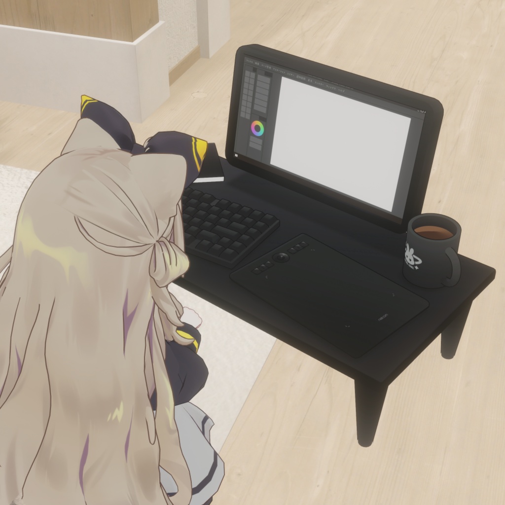 シックな作業デスク【アバターギミック】