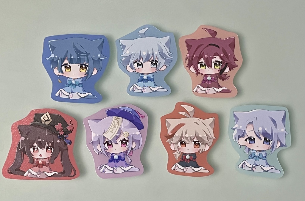 原神 ねこみみステッカー