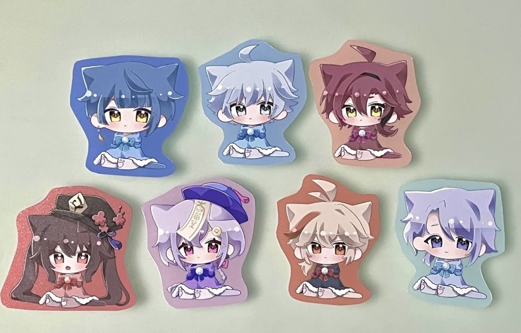 【在庫処分価格】原神 ねこみみ ステッカー