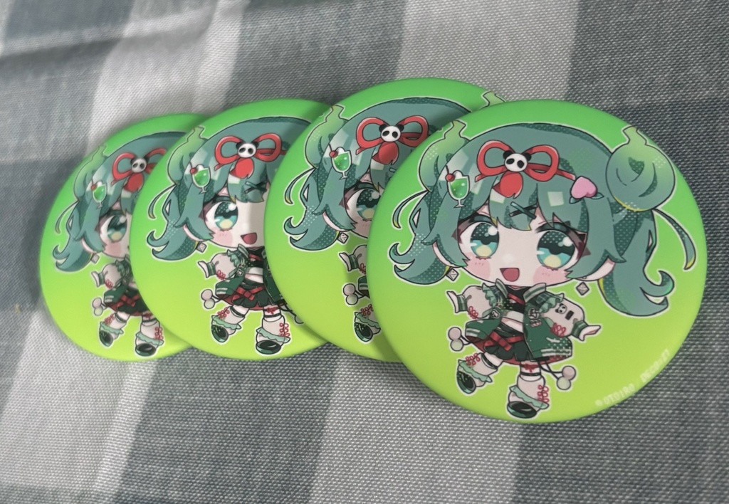 ハオミク 缶バッジ+ステッカーセット