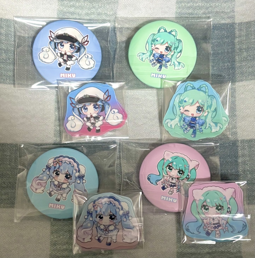 初音ミク 缶バッジ+ステッカーセット