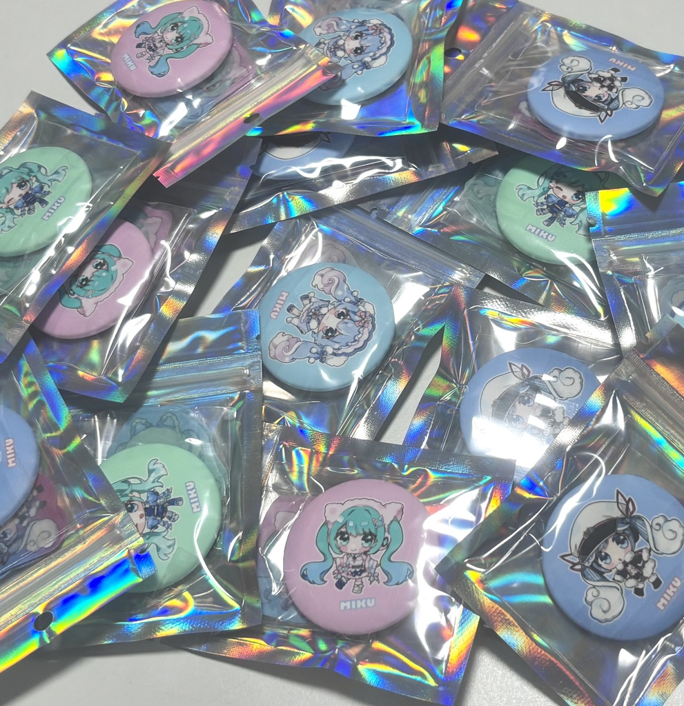 初音ミク 缶バッジ+ステッカーセット