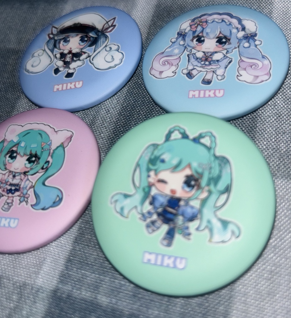 初音ミク 缶バッジ+ステッカーセット
