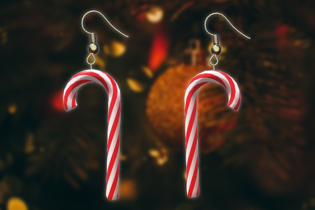 Candy Cane Earring