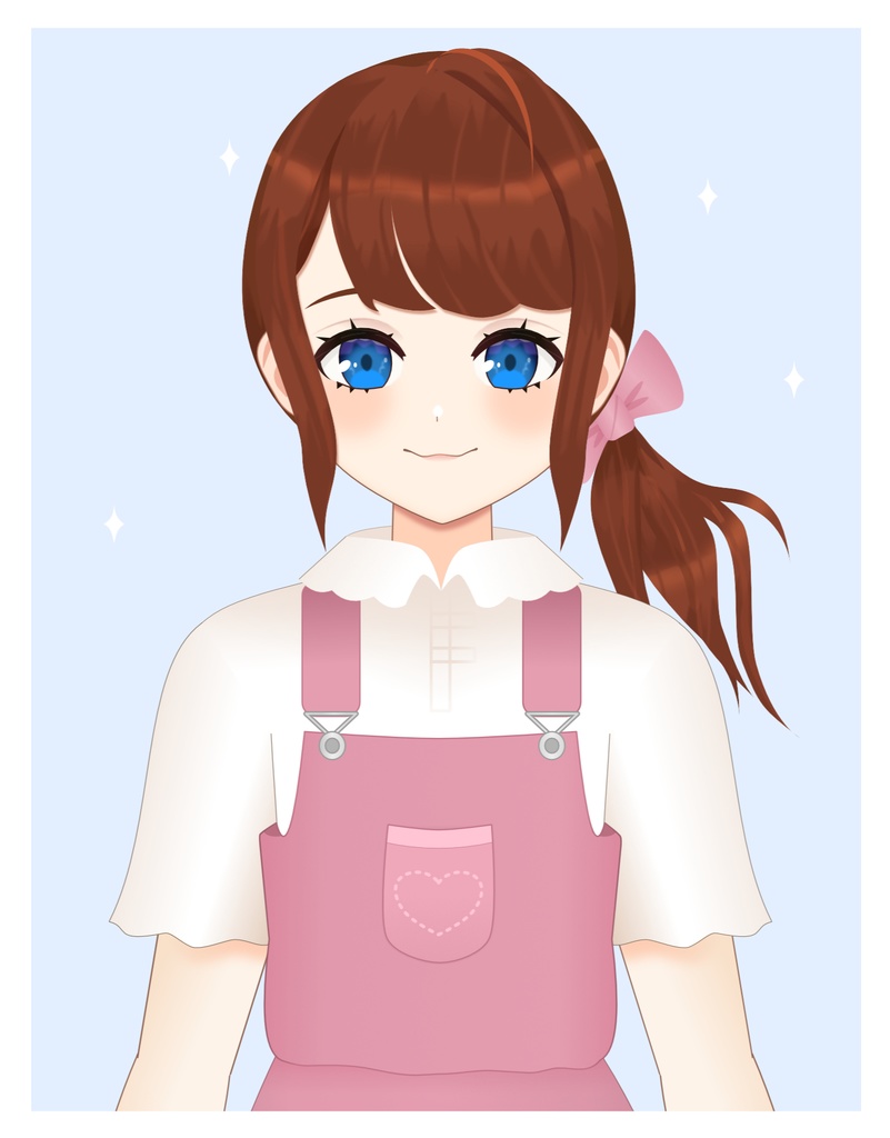 Dollish Girl Vtuber [PSD][for Live2D] パーツ分け済み live2D用イラスト