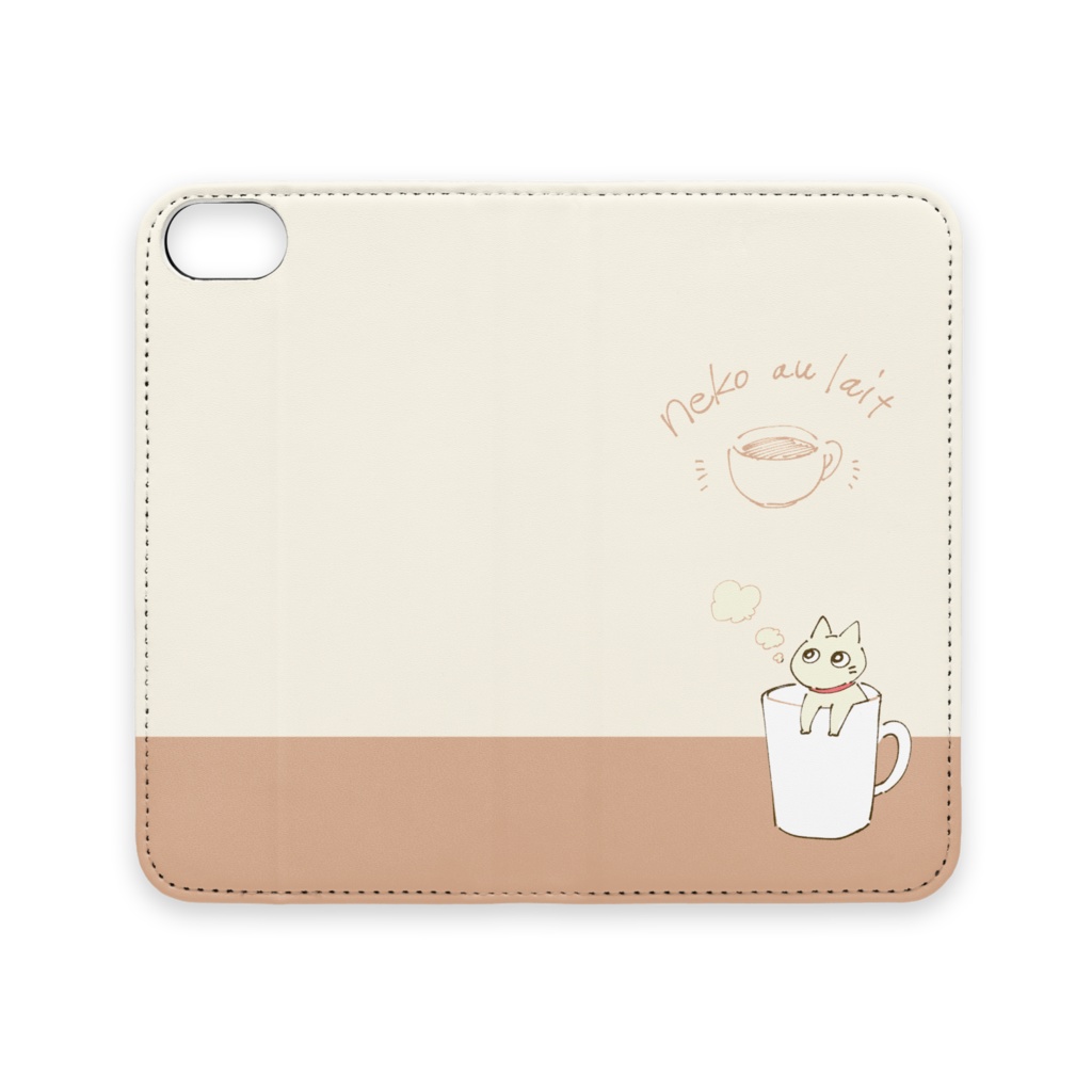 neko au lait ねこスマホケース(iPhone)
