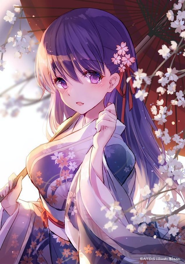 【プレイマット】和服 桜