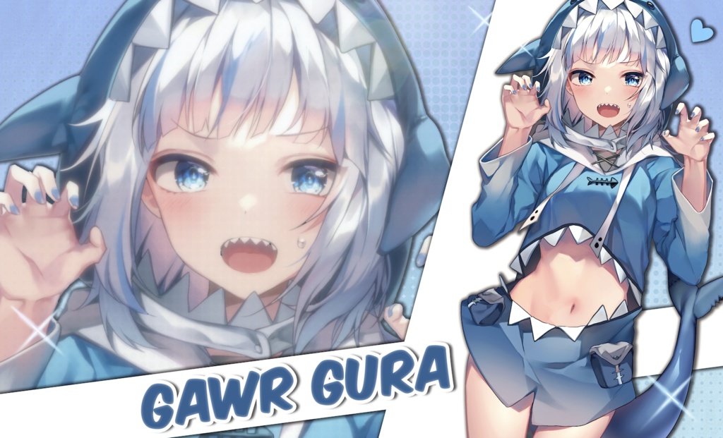 サンクリ ミッドナイトブルー プレイマット Gawr Gura がうる・ぐら