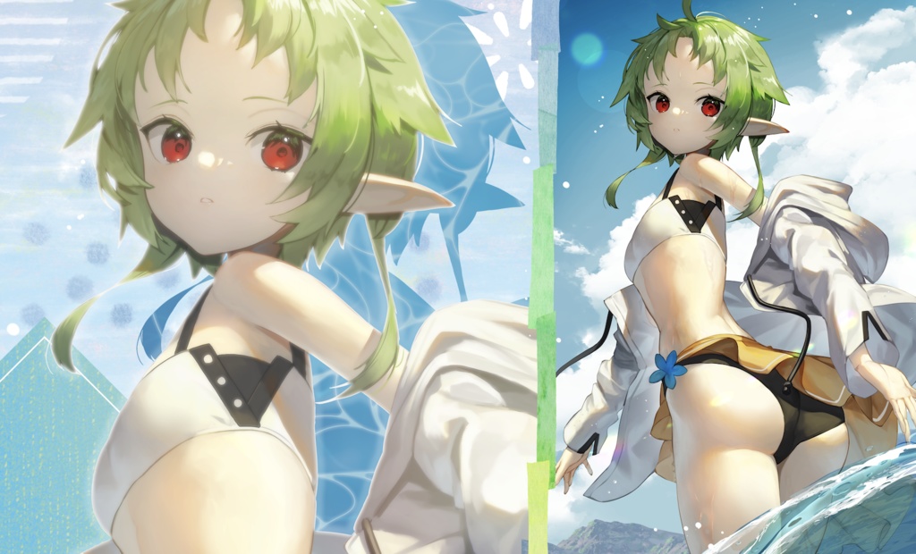 「C99」【プレイマット】水着シルフィ