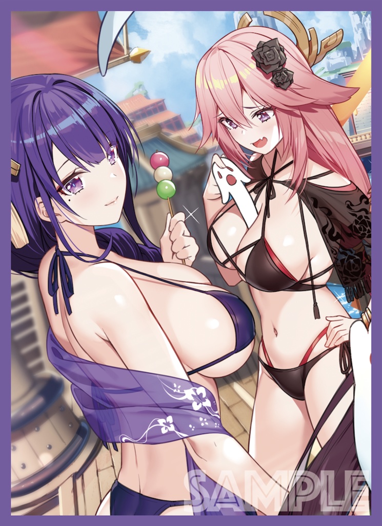 「エアサンクリ」【TCGスリーブ3種セット】水着げんしんCセット