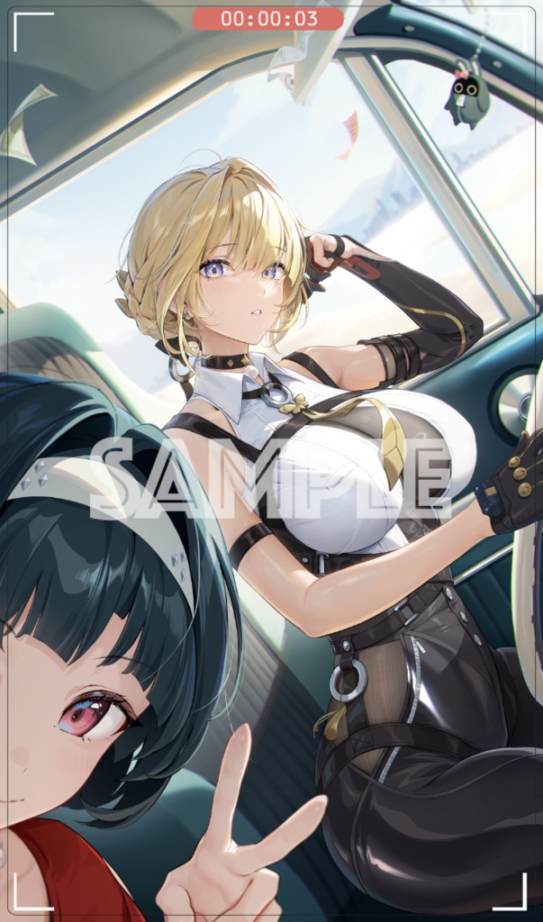 【プレイマット】イヴリン＆アストラ（縦）