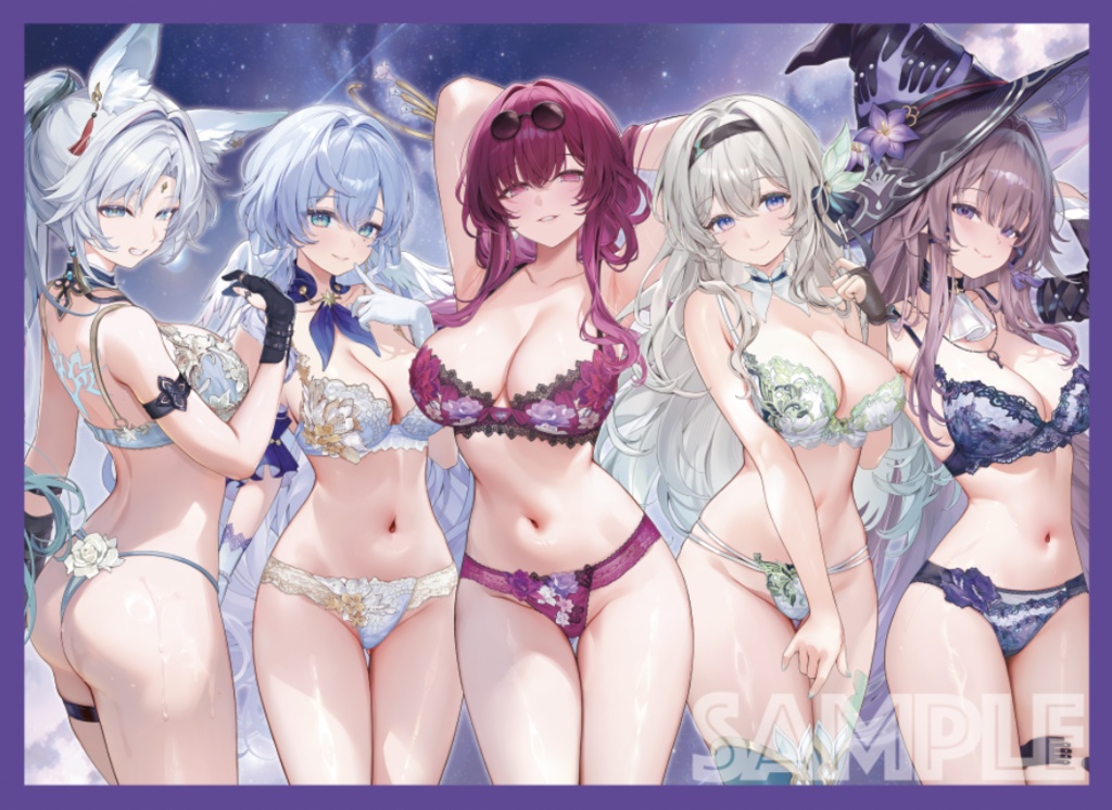 「エア夏コミ」【TCGスリーブ】崩スタヒロインズ（下着）