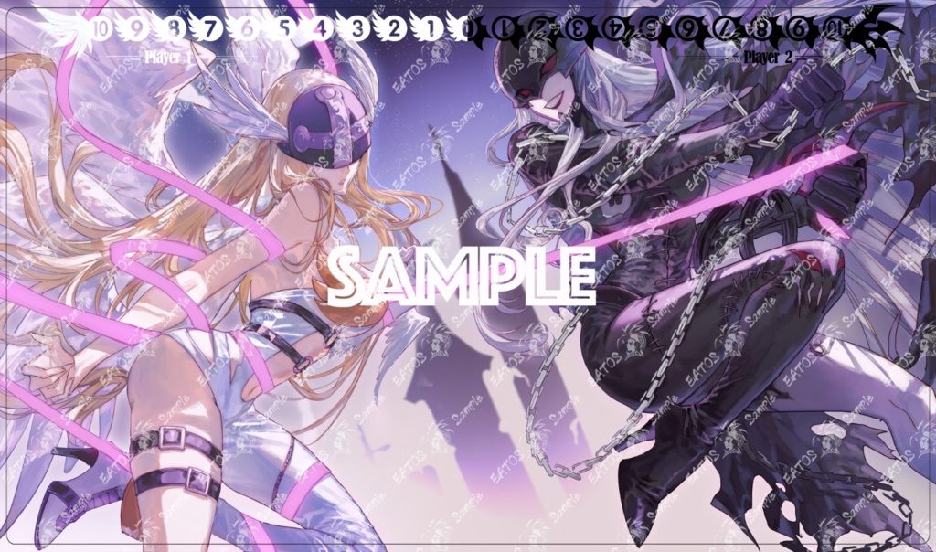 「エア冬コミ」【プレイマット】エンジェデビ（MG付き）