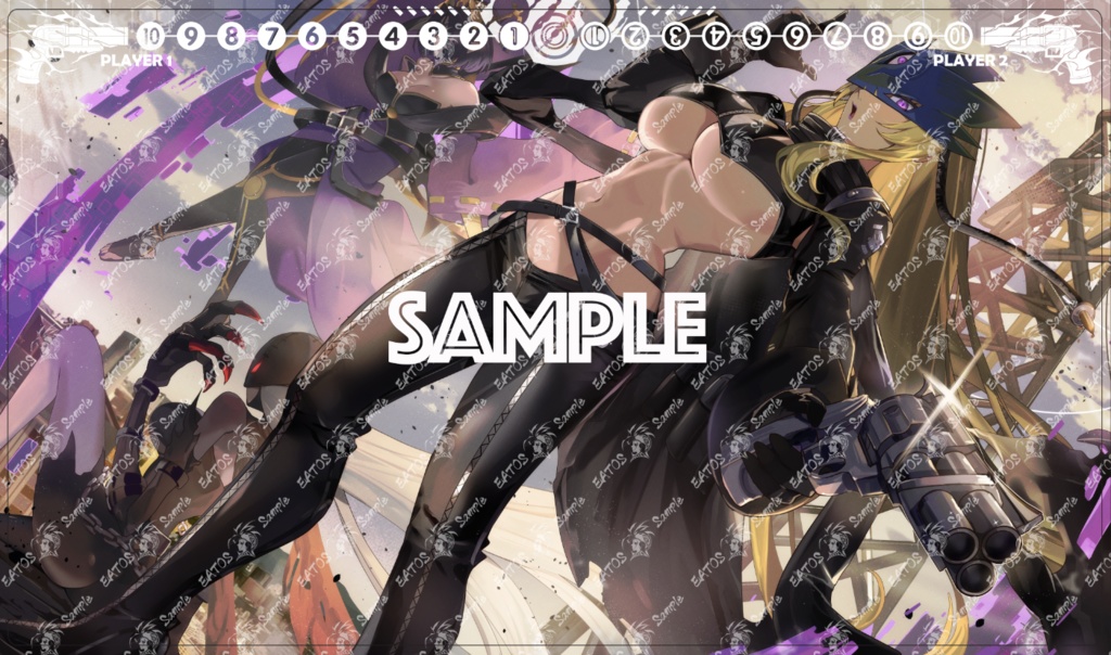 「エア冬コミ」【プレイマット】BAD GIRLS😈 （MG付き）