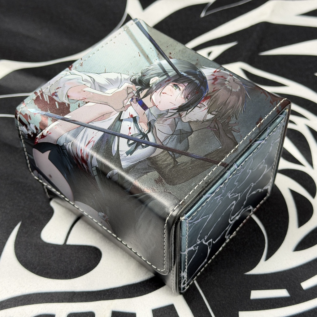 「エア冬コミ」【光る合皮製マグネット繋ぐデッキケース】レゼ＆デンジ