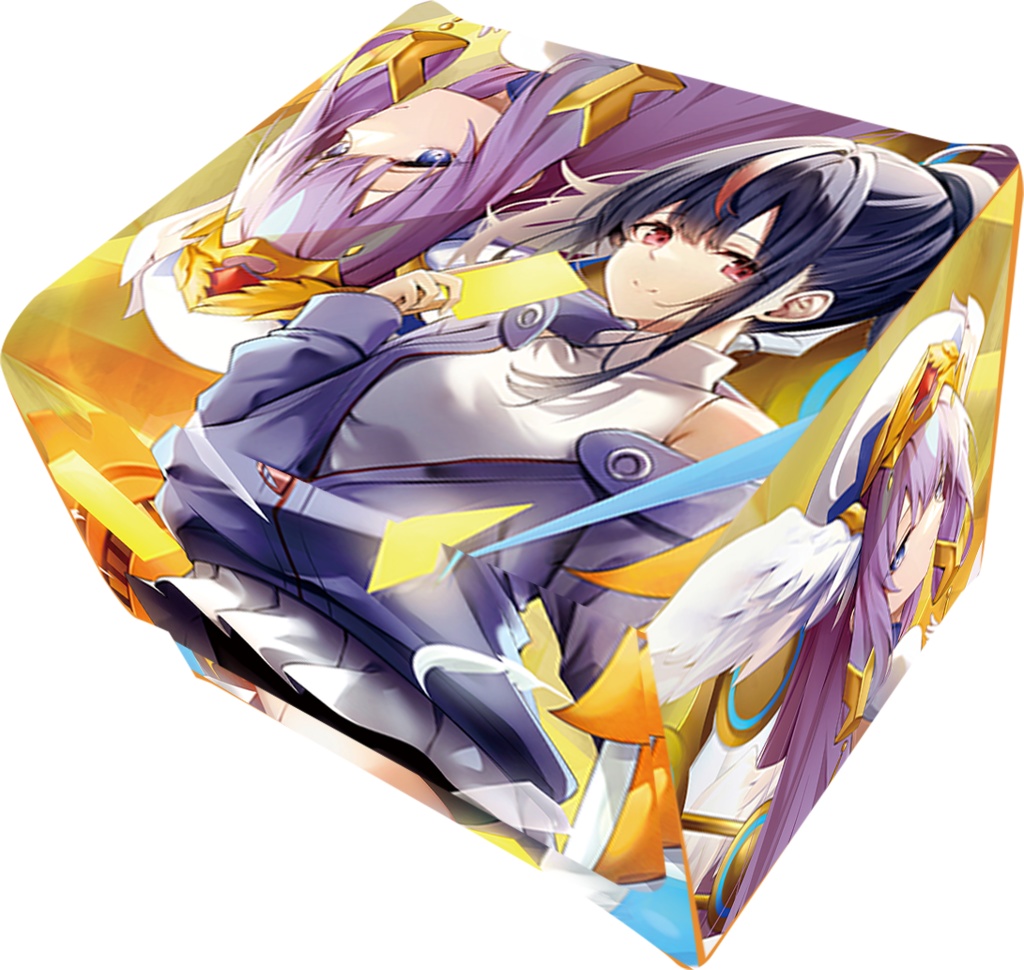 「エアコミ1」【光る合皮製マグネット繋ぐデッキケース】エリカ＆リィエル