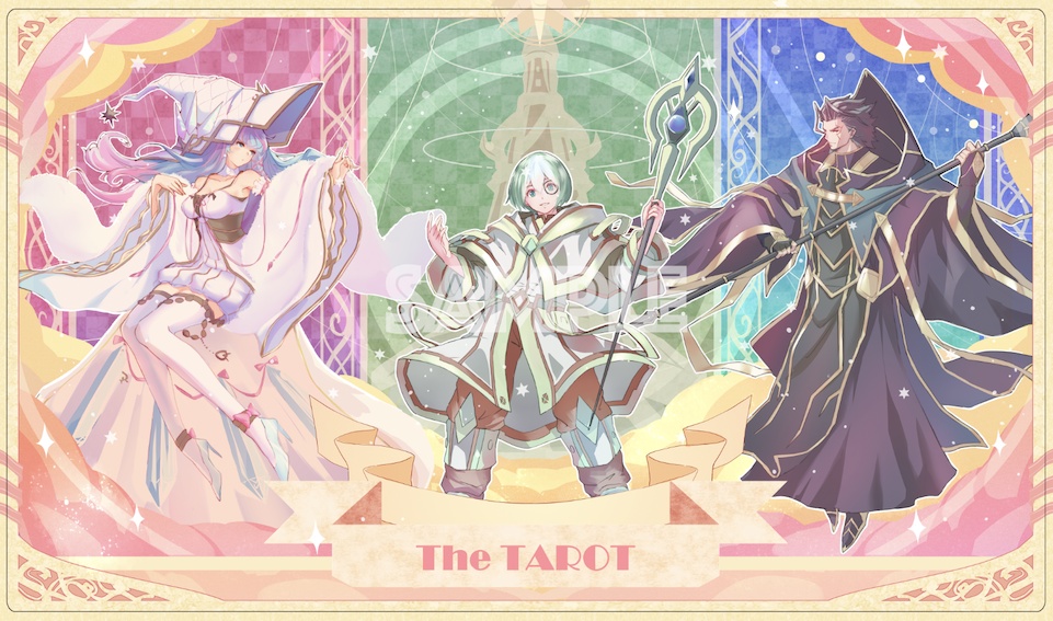 「エアサンクリ」【プレイマット】タロット風三賢者