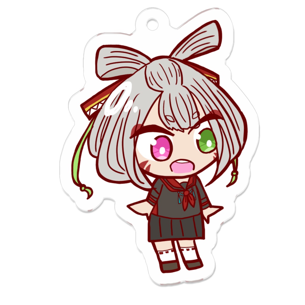 アクリルキーホルダー：白灯ちゃん