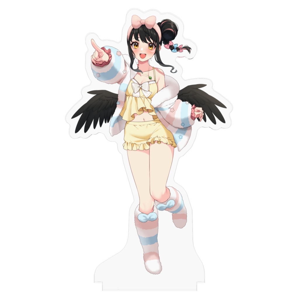 【オリジナル台座】黒羽子ぱしこアクリルスタンド