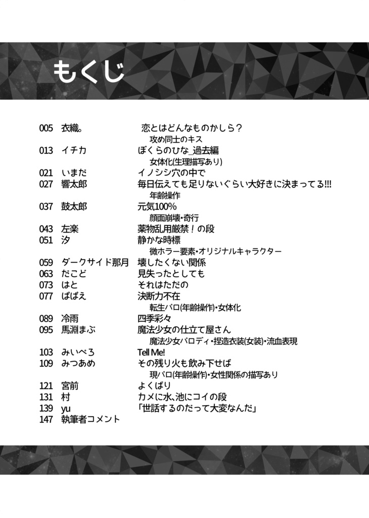 迷子富アンソロジー「迷い着く先は君の元」