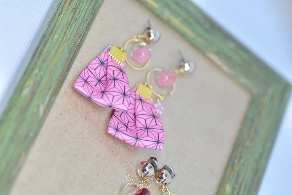 モチーフピアス【禰豆子】