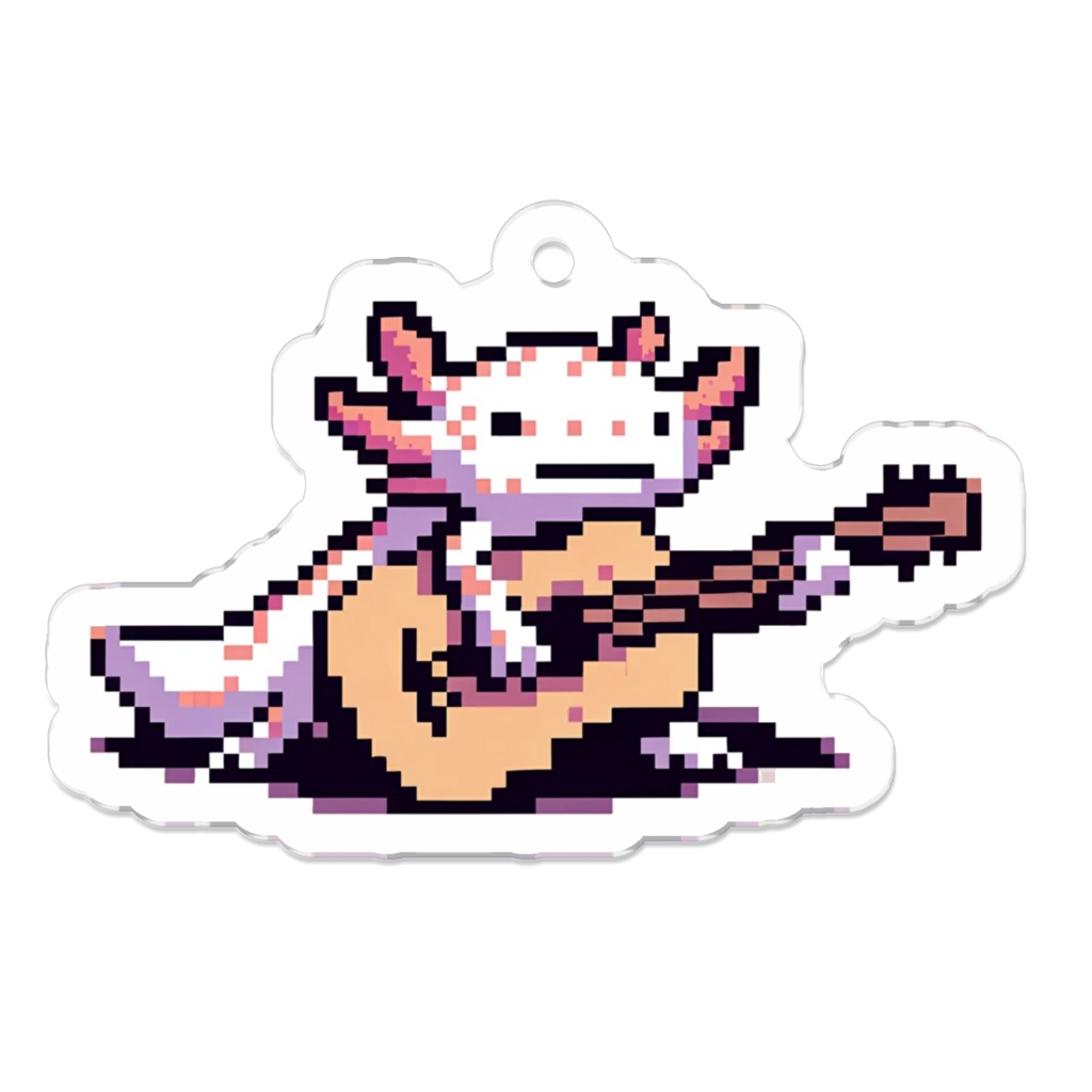 ギターを楽しむうーぱーるーぱー君