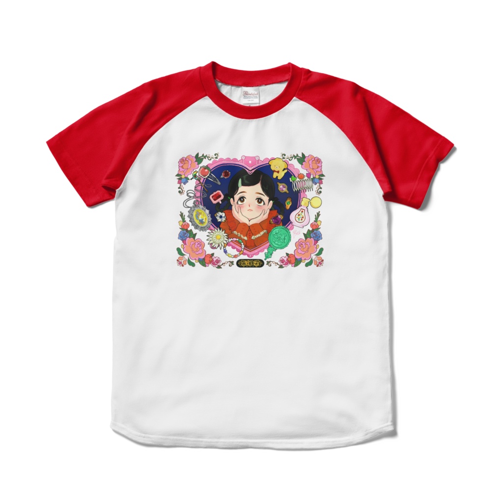 オリジナルイラストTシャツ(ラグラン)