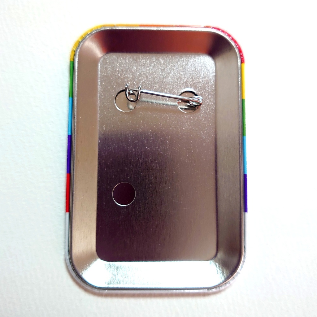 Star hood 角丸缶バッジ