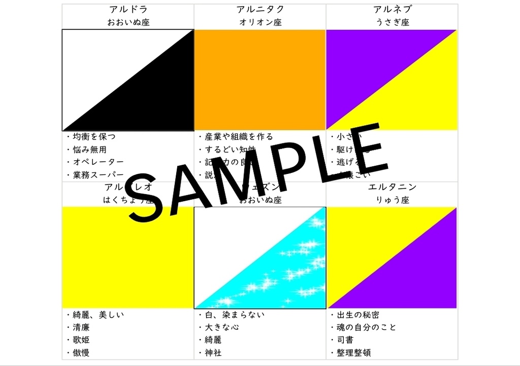 恒星オラクルカード(3種セット) DL販売