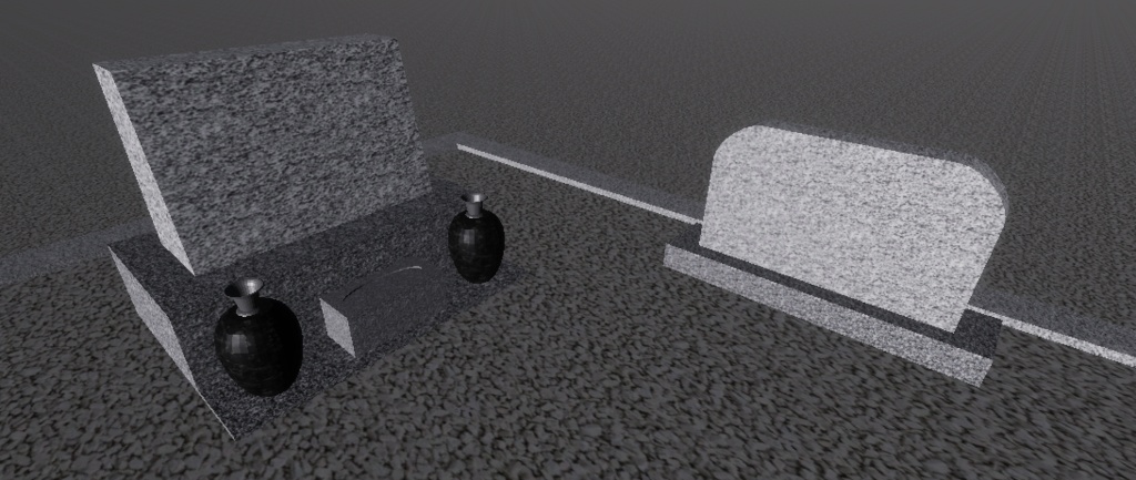 【3Dモデル_FBX】日本のお墓2種