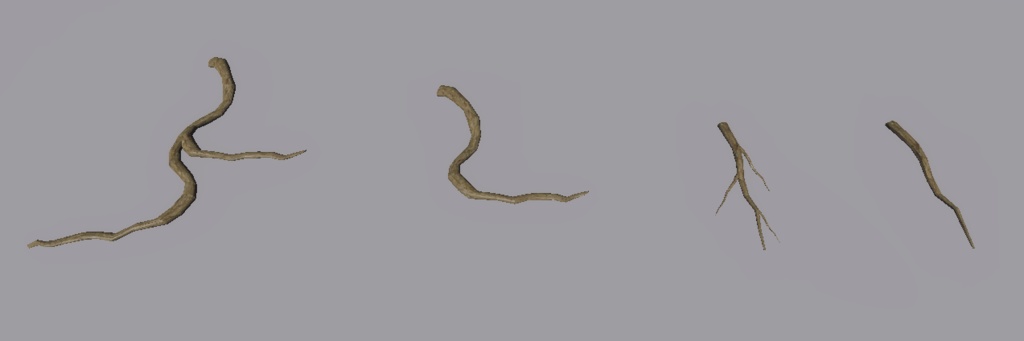 【3Dモデル_FBX】木の根っこ