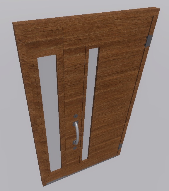 【3Dモデル_FBX】玄関ドア