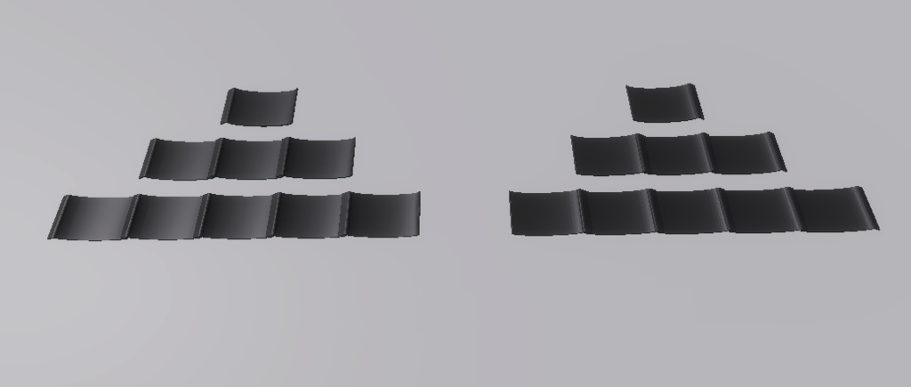 【3Dモデル_FBX】屋根瓦