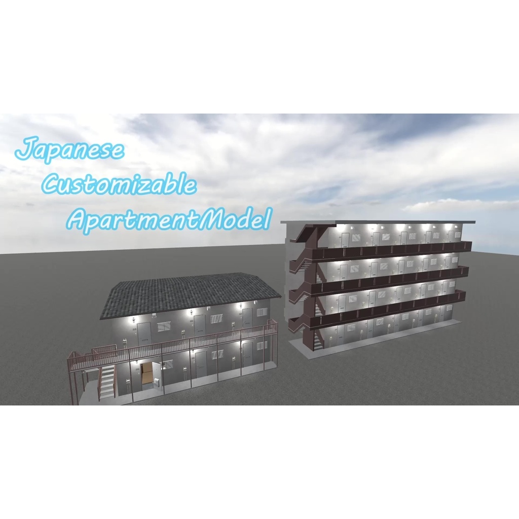 【3DModel】JapaneseCustomizableApartment