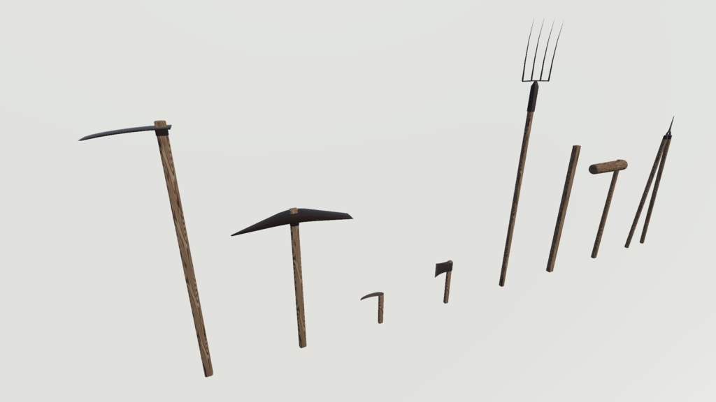 【3Dモデル】近接武器セットVol.2