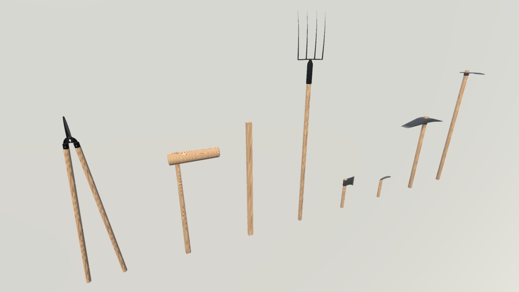 【3Dモデル】近接武器セットVol.2