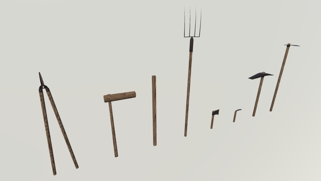 【3Dモデル】近接武器セットVol.2